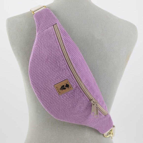 N.O.A.S Handmade Lilac Hip Crossbody Bag Fanny Pack Medium - Picture 2 of 8